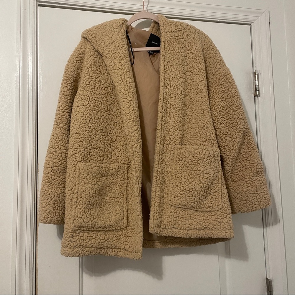 Forever 21 tan Sherpa jacket